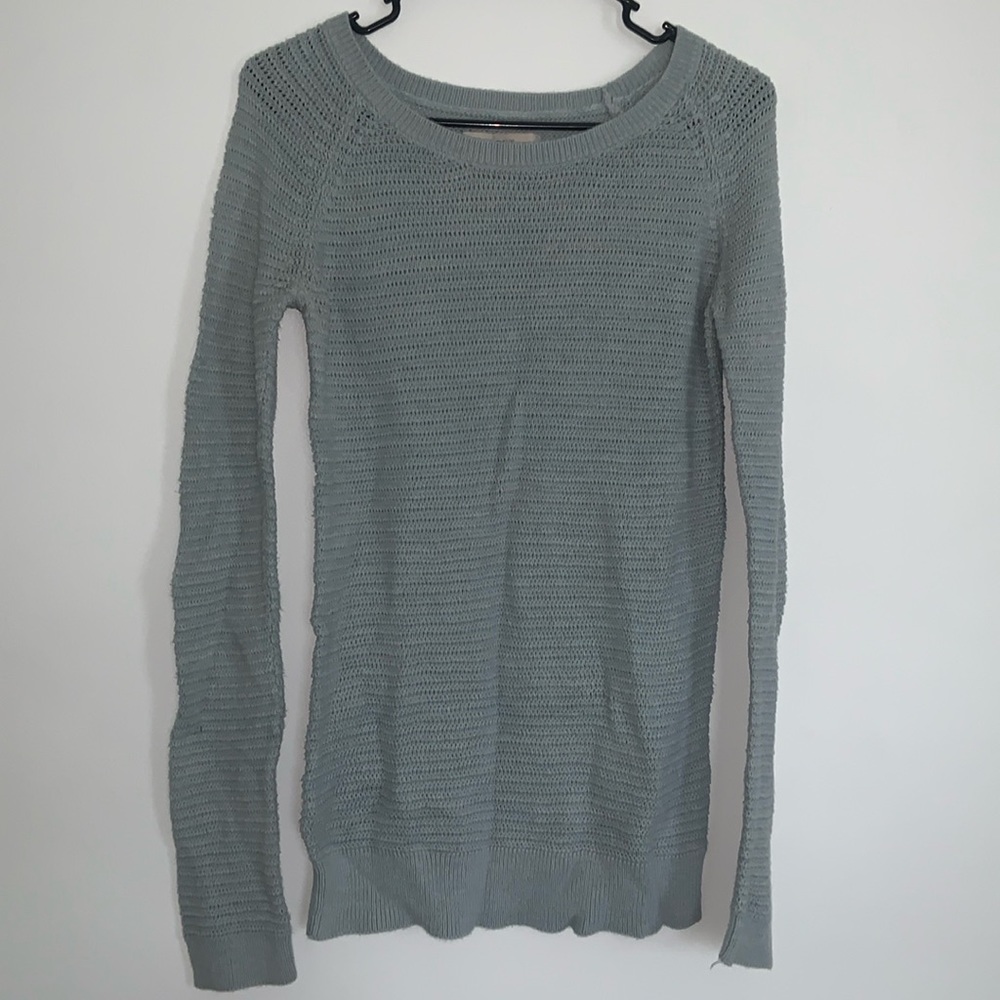 Loft blue tunic knit sweater